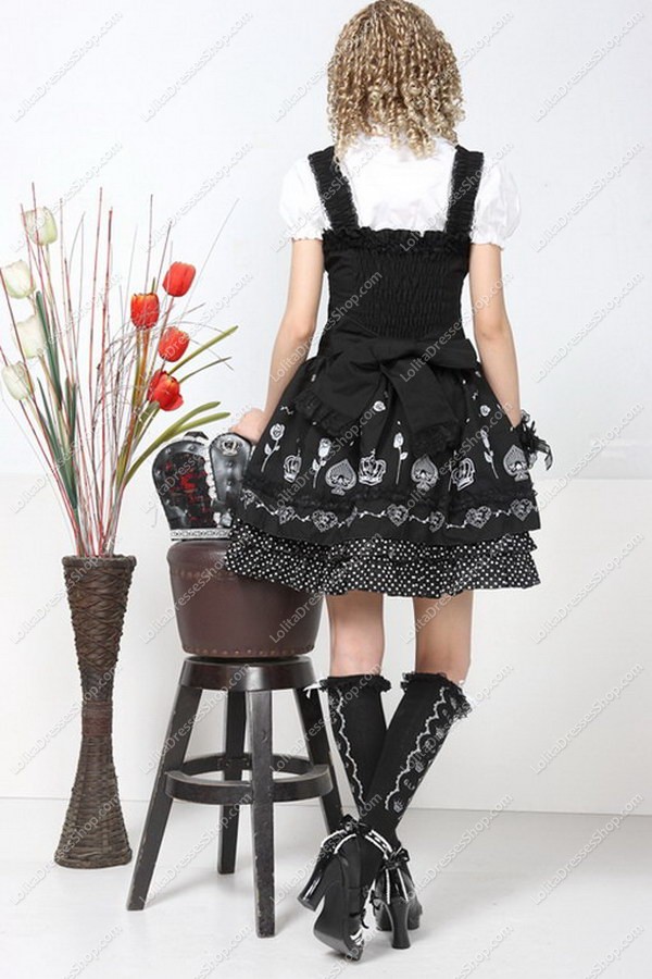 Elegant Black Lace Princess Punk Lolita Dress