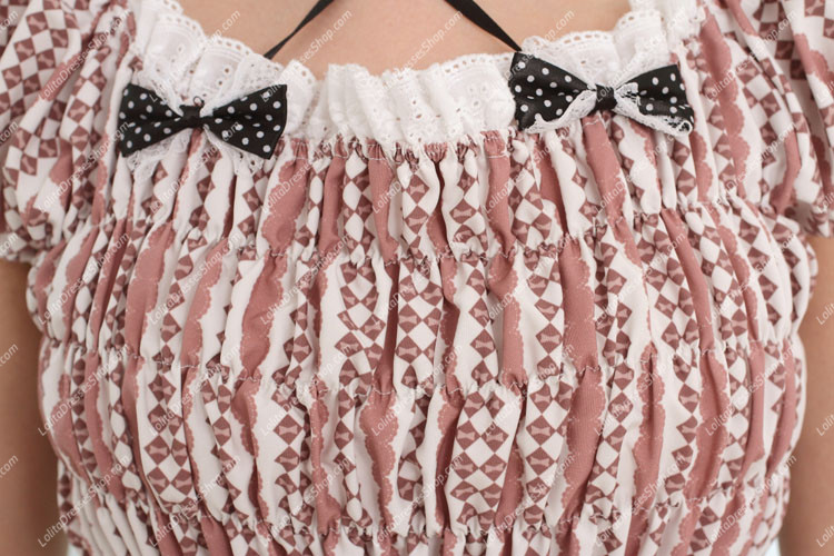 Pretty Cute Coffee Lingge Sweet Lolita Dress