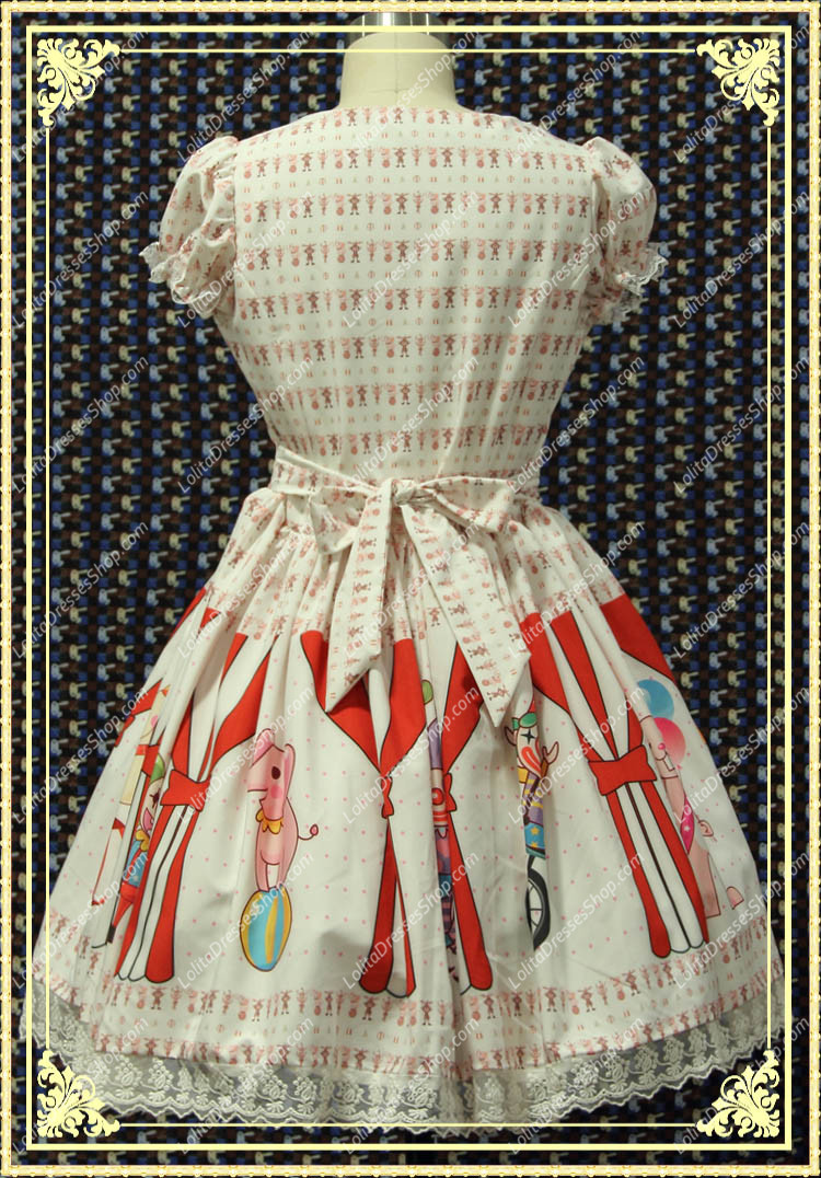 White Du Soleil Floral Sweet Lolita Dress