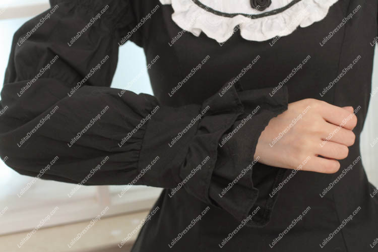 Classic Black Slim Sweet Lolita Dress