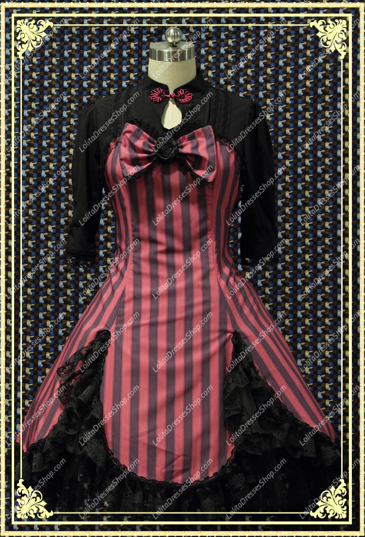 Violet Lace Hem with Big Bowknot Sweet Lolita Dress