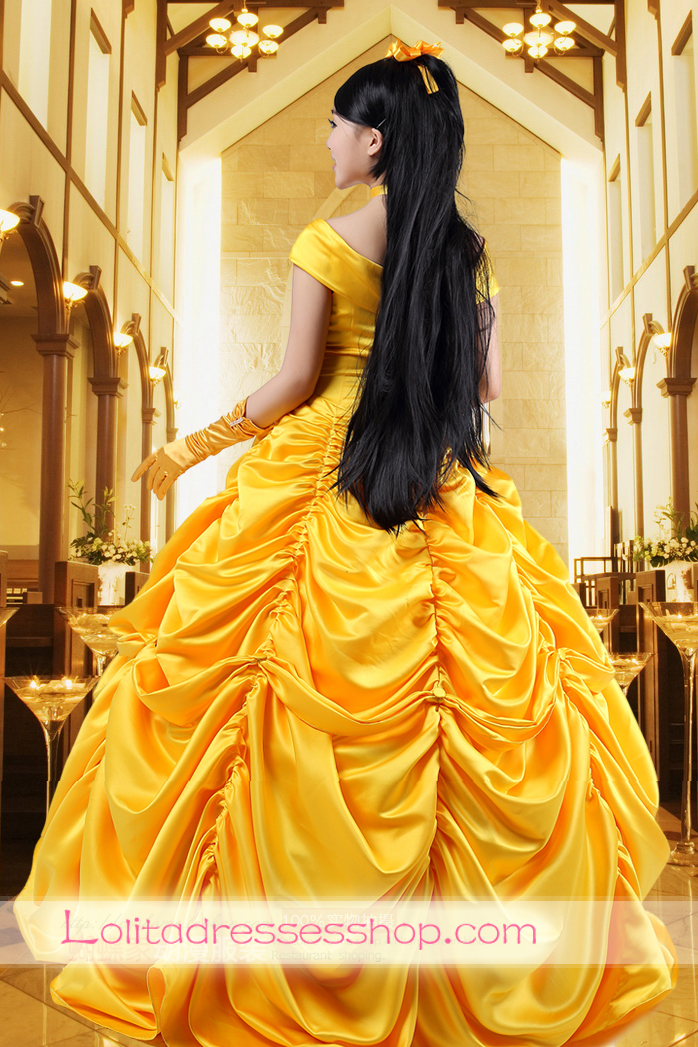 Disney Princess Beauty and the Beast Belle Cosplay Lolita Dress