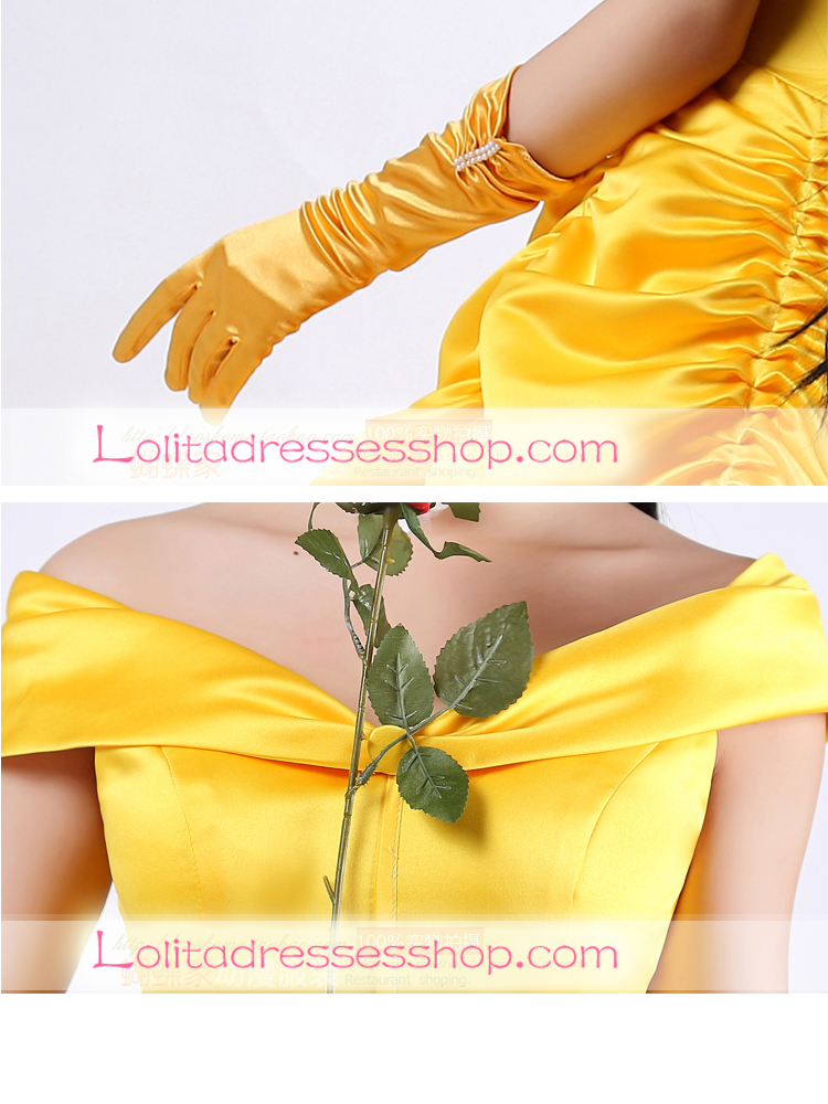 Disney Princess Beauty and the Beast Belle Cosplay Lolita Dress