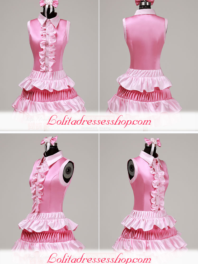 Maizono Sayaka Pink Cosplay Lolita Dress
