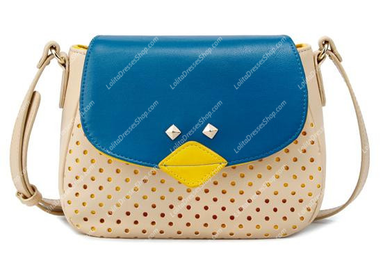 Casual Sweet Bird Collision Color Lolita Bags