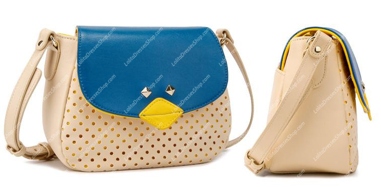 Casual Sweet Bird Collision Color Lolita Bags