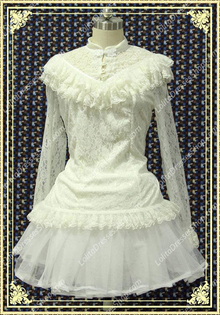 Original Madame Butterfly Lace Long Sleeve Lolita Blouse