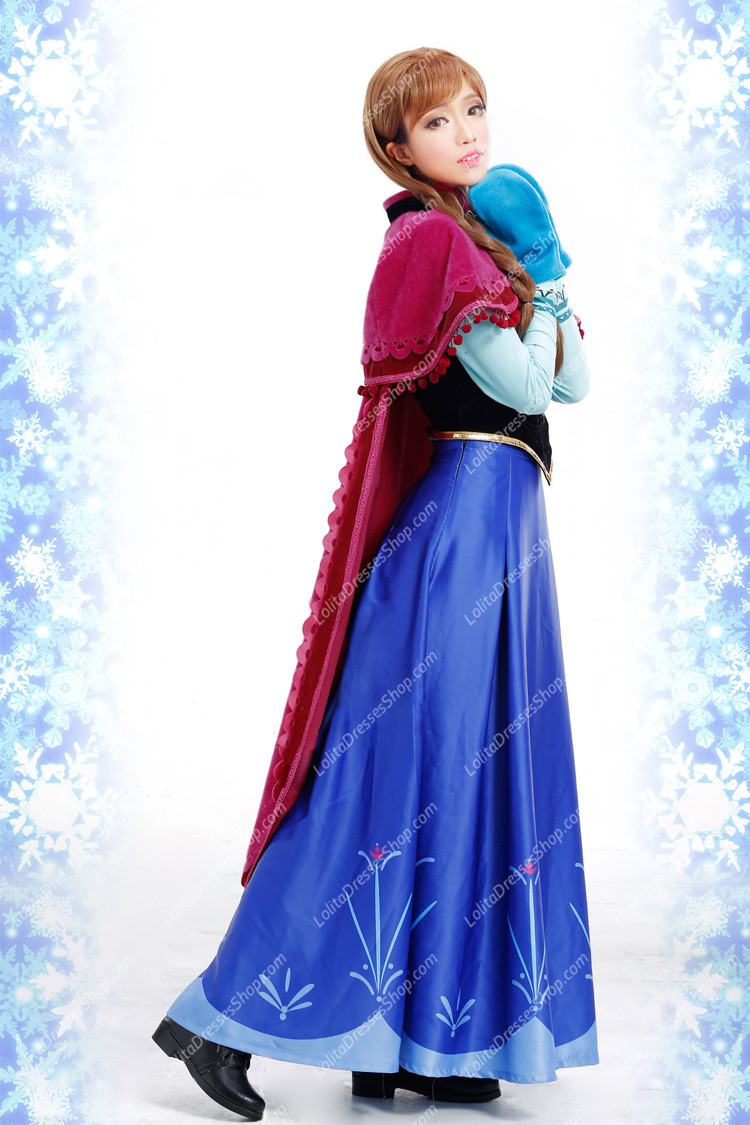 Frozen (Disney Movie) Cosplay Anna Costume Outfit