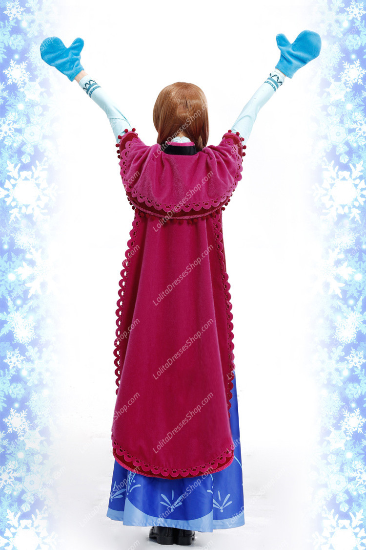 Frozen (Disney Movie) Cosplay Anna Costume Outfit