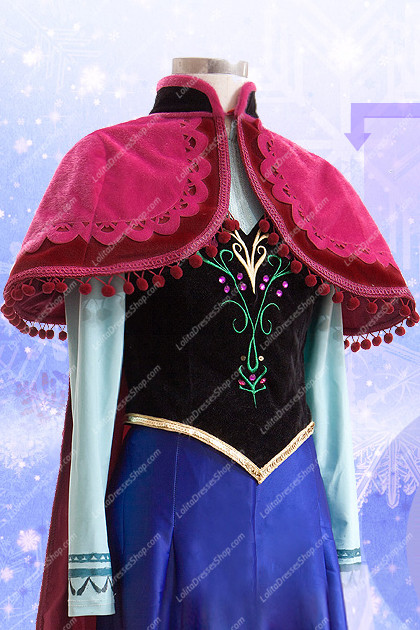 Frozen (Disney Movie) Cosplay Anna Costume Outfit