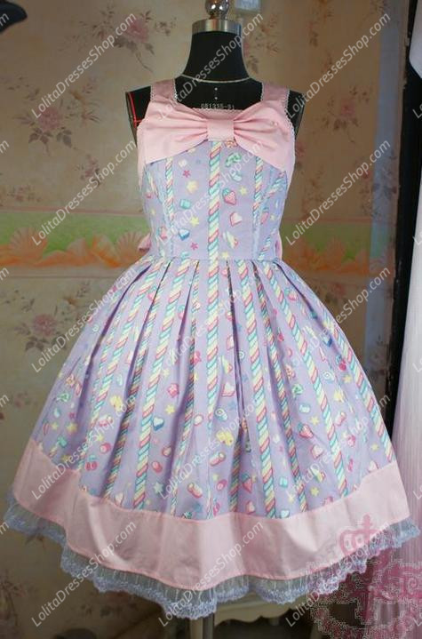 Fairy Tale Purple Cotton Princess Sweet Lolita Dress