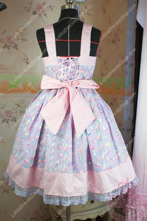 Fairy Tale Purple Cotton Princess Sweet Lolita Dress