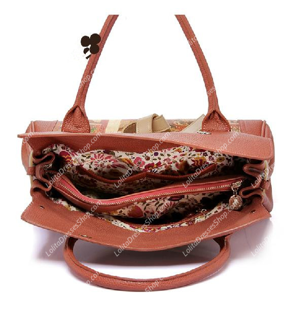 Latest Sweet Amber Red Painting Lolita Bag