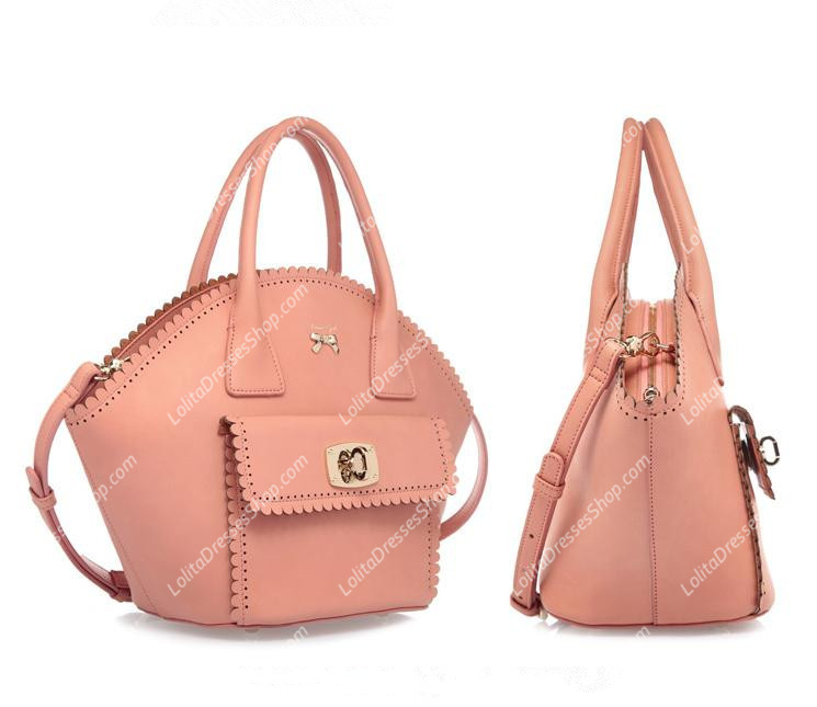 Cute Pink PU Lolita Bag
