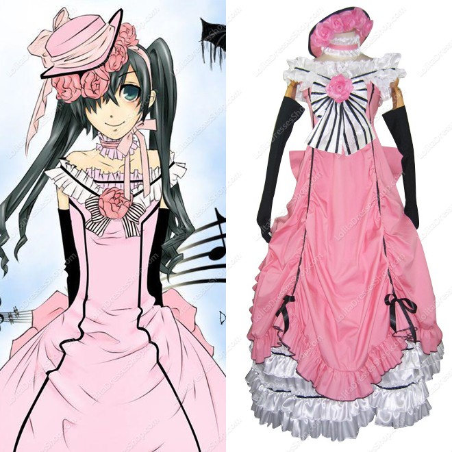 Kuroshitsuji Female VER. Ciel Phantomhive Cosplay Costume