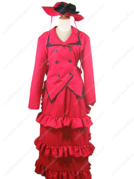 Black Butler Madam Red Angelina Dalles Cosplay Costume