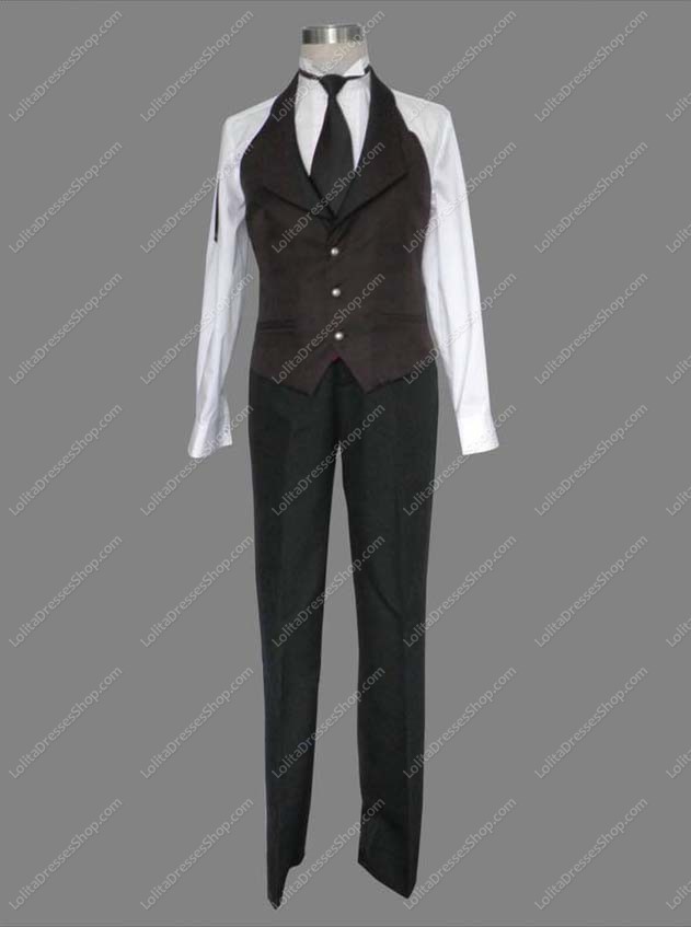 Black Butler Sebastian Michaelis Tuxedo Suits 9-piece Cosplay Costumes