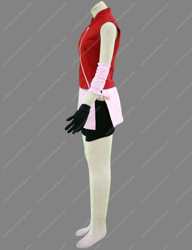 Naruto Shippuden Haruno Sakura Cosplay Costume