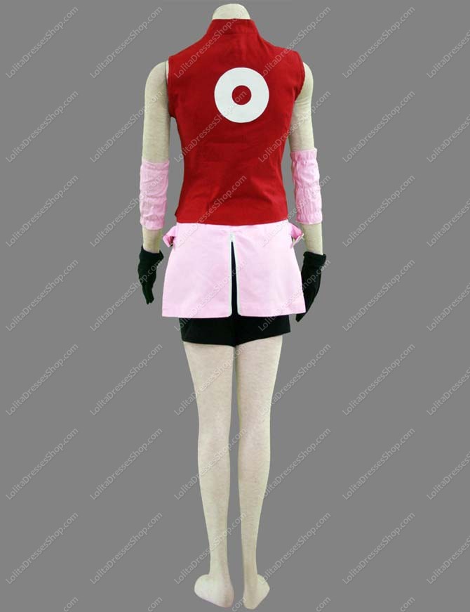Naruto Shippuden Haruno Sakura Cosplay Costume