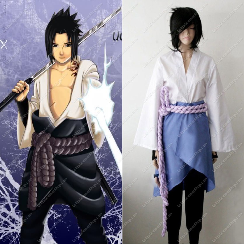 Shippuden Uchiha Sasuke Female Lolita Kimono Dress Cosplay Costume custom m...