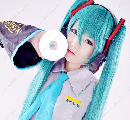 VOCALOID Hatsune Miku 7-piece Anime Cosplay Costumes