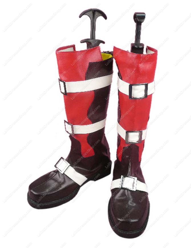 Final Fantasy Lightning Imitated Leather Rubber Cosplay Shoes
