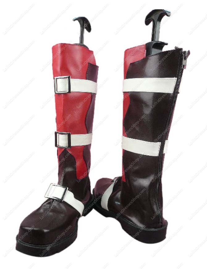 Final Fantasy Lightning Imitated Leather Rubber Cosplay Shoes