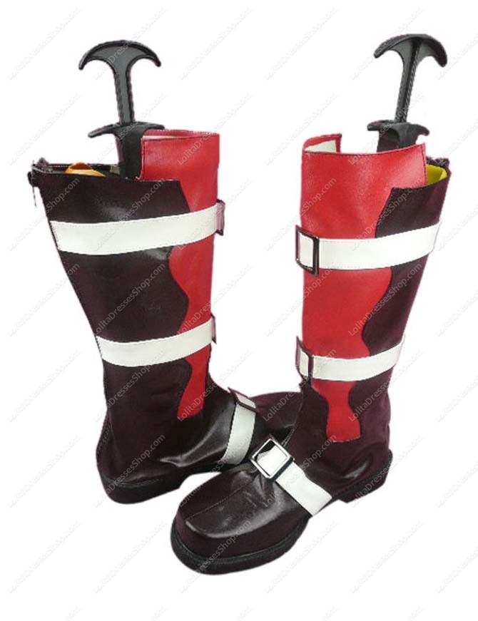 Final Fantasy Lightning Imitated Leather Rubber Cosplay Shoes