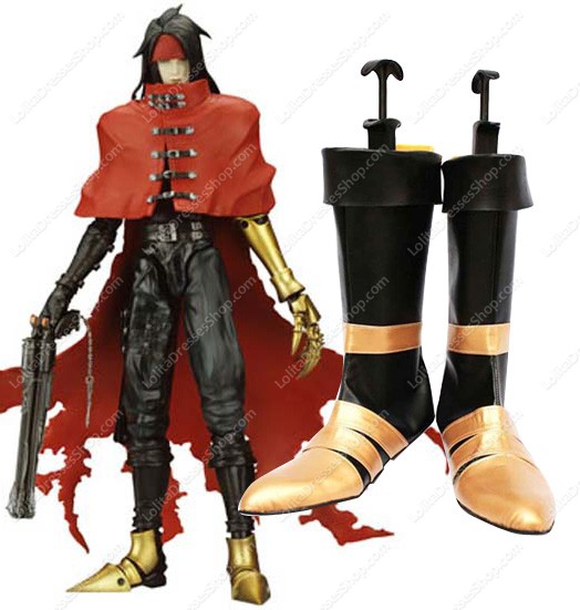 Final Fantasy VII Vincent Imitated Leather Cosplay Shoes