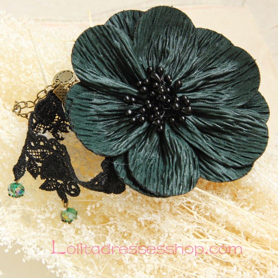 Lolita Artificial Crystal Flower Rretro Fashion Lace Foot Jewelry