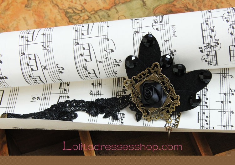 Lolita Butterfly Gothic Vampire Vintage Lace Roses Foot Jewelry