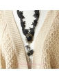 Lolita Hollow Lace Retro Fashion Wild Swan Sweater Chain