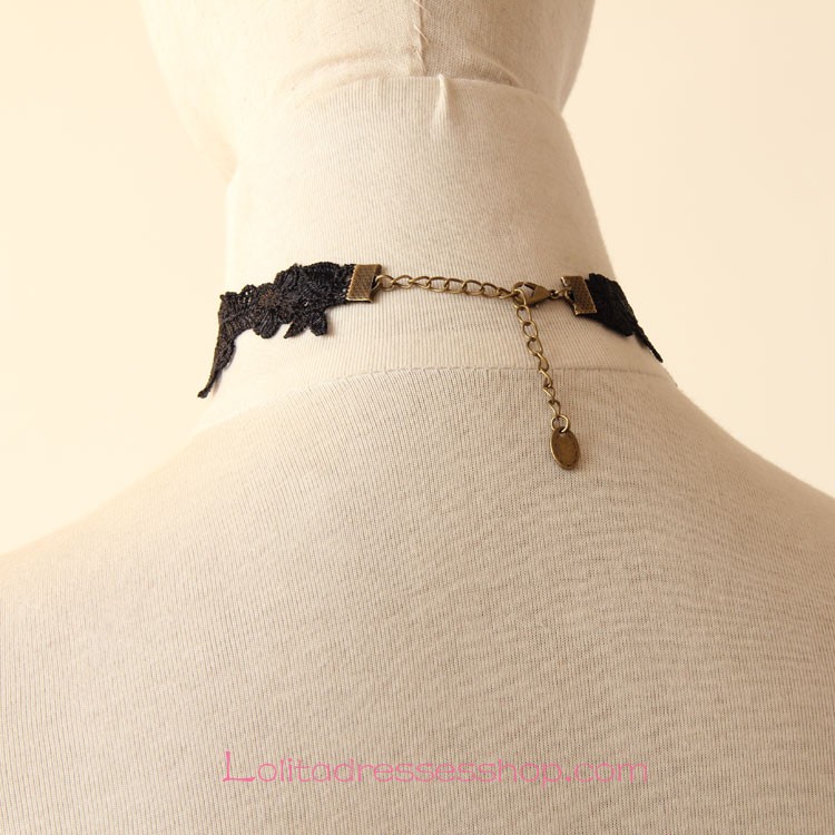 Lolita Retro Love Lace Fashion Beauty Head Necklace