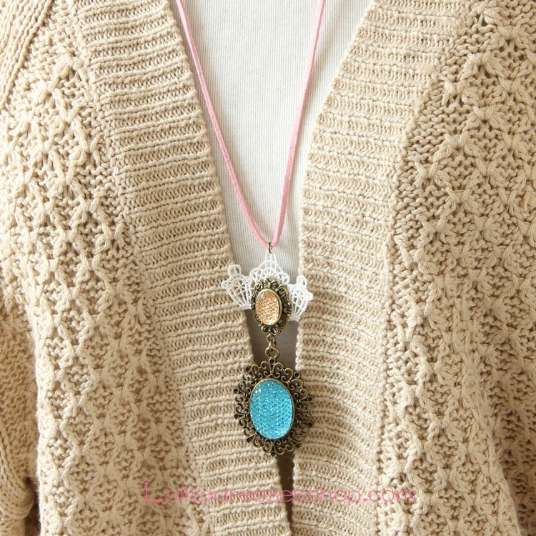 Lolita Lovely Princess Style Fashion Wild Retro Sweater Chain