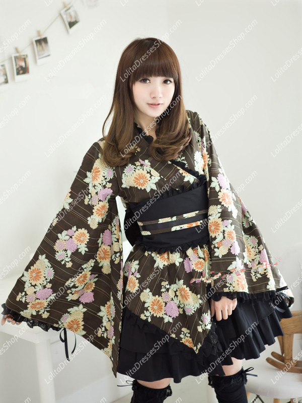 Breeze Light Dance Cute Daisy Printing Kimono