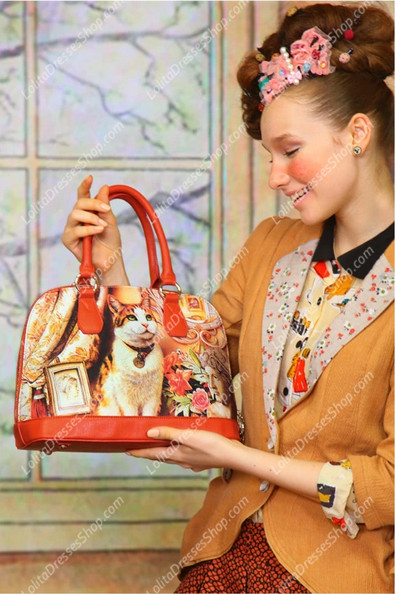 Retro Cute Cat Cartoon Lolita Bag