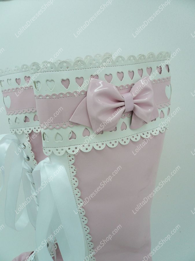 Sweet Princess Bowknot and Lace Lolita Boots