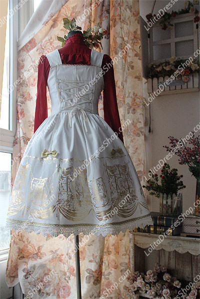 Cotten Sweet bronzing JSK pirate Style Infanta Lolita Dresses