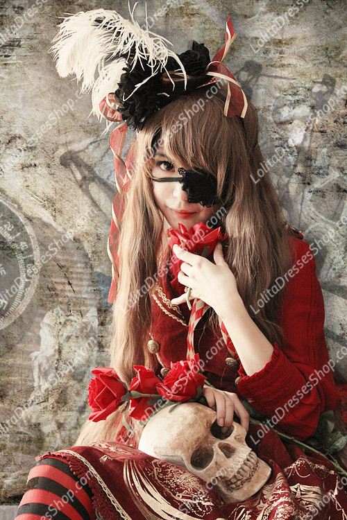 Cotten Sweet bronzing JSK pirate Style Infanta Lolita Dresses