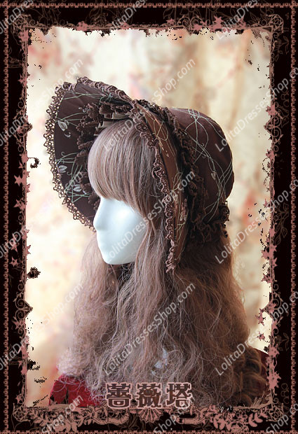 Cotten Sweet Sleeping Beauty bonnet JSK Infanta Lolita Hat