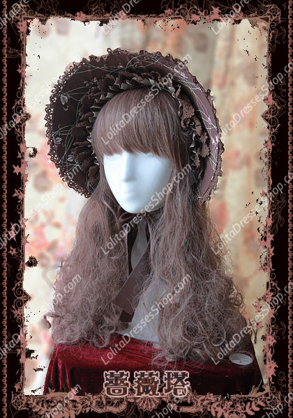 Cotten Sweet Sleeping Beauty bonnet JSK Infanta Lolita Hat