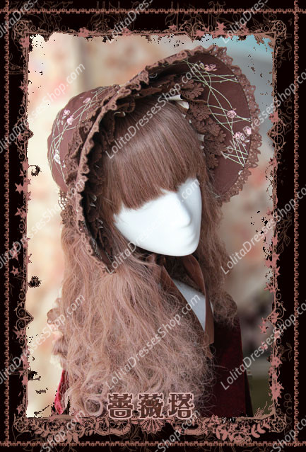 Cotten Sweet Sleeping Beauty bonnet JSK Infanta Lolita Hat