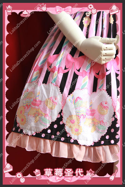 Cotten Sweet Strawberry Sundae OP Infanta Lolita Dress