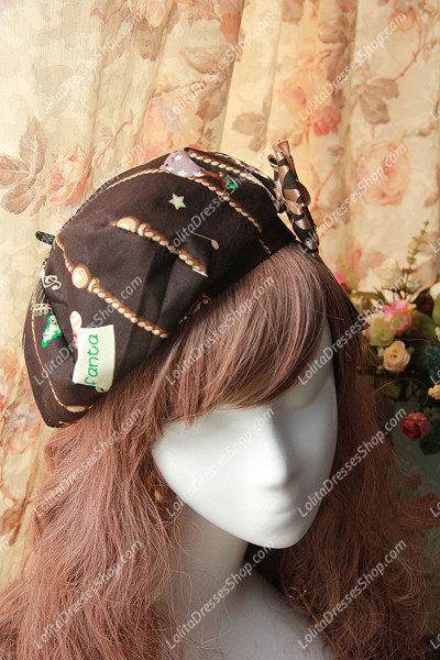 Sweet Cotten Golden Kursaal Infanta Lolita Pumpkin Head Helmet