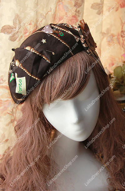 Sweet Cotten Golden Kursaal Infanta Lolita Pumpkin Head Helmet