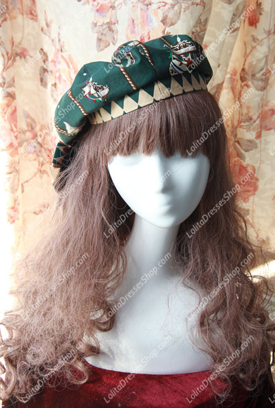 Sweet Cotten Golden Kursaal Infanta Lolita Pumpkin Head Helmet