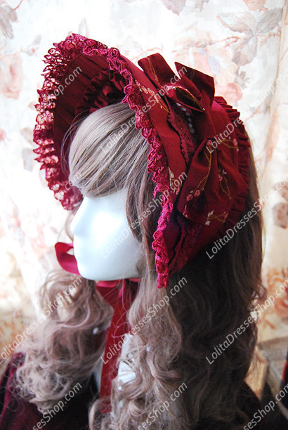 Sweet Snow White Bonnet Knot Sk Infanta Lolita Hat