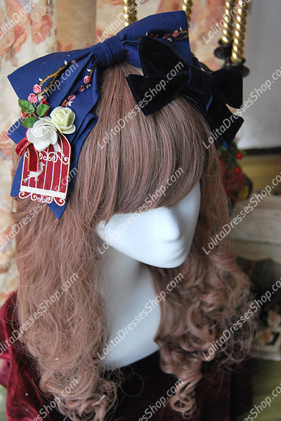 Sweet Snow White Bonnet Knot Sk Infanta Lolita Barrette