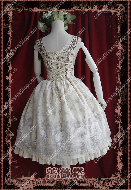 Sweet Cotten Sleepy Beauty Knot Sk Infanta Lolita Dress