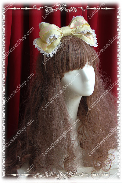 Sweet Cotten Cream House sweety Knot Sk Infanta Lolita Barrette